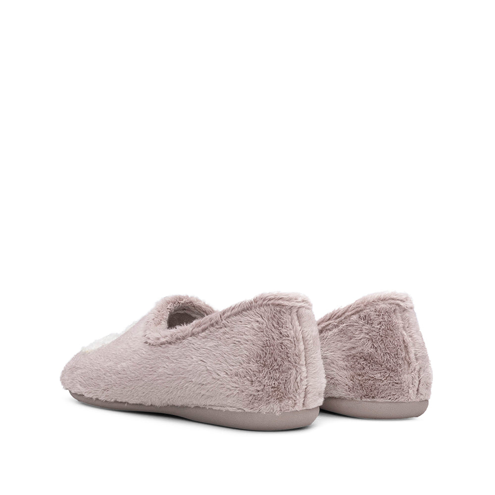 Pantufa Homewear Mulher Têxtil Taupe