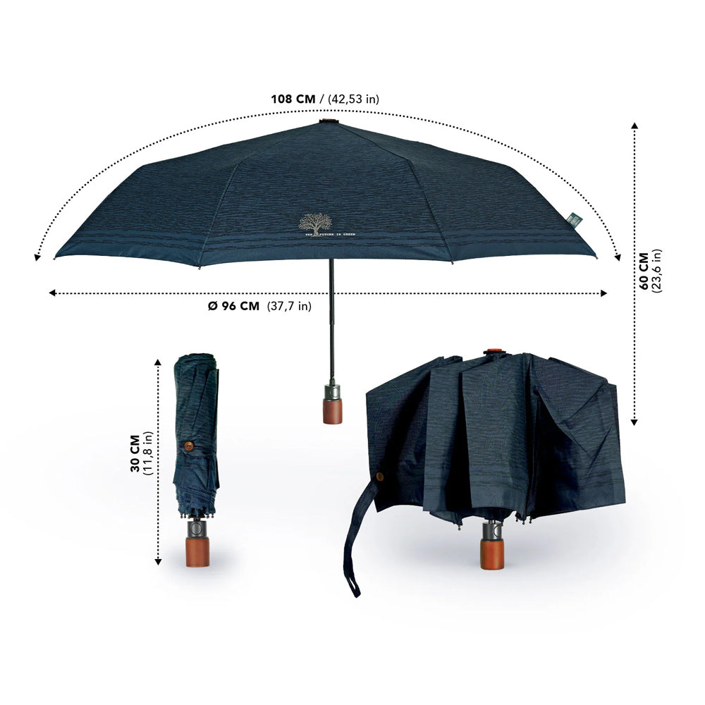 Guarda-chuva Portátil Homem Azul