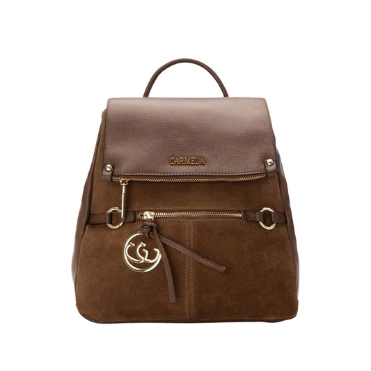 Mala Mochila Mulher Camel