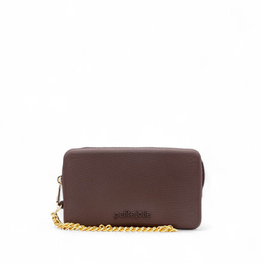 Mala Clutch Mulher Castanho