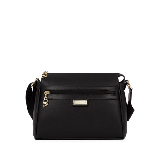 Mala Tiracolo Mulher Pele Preto