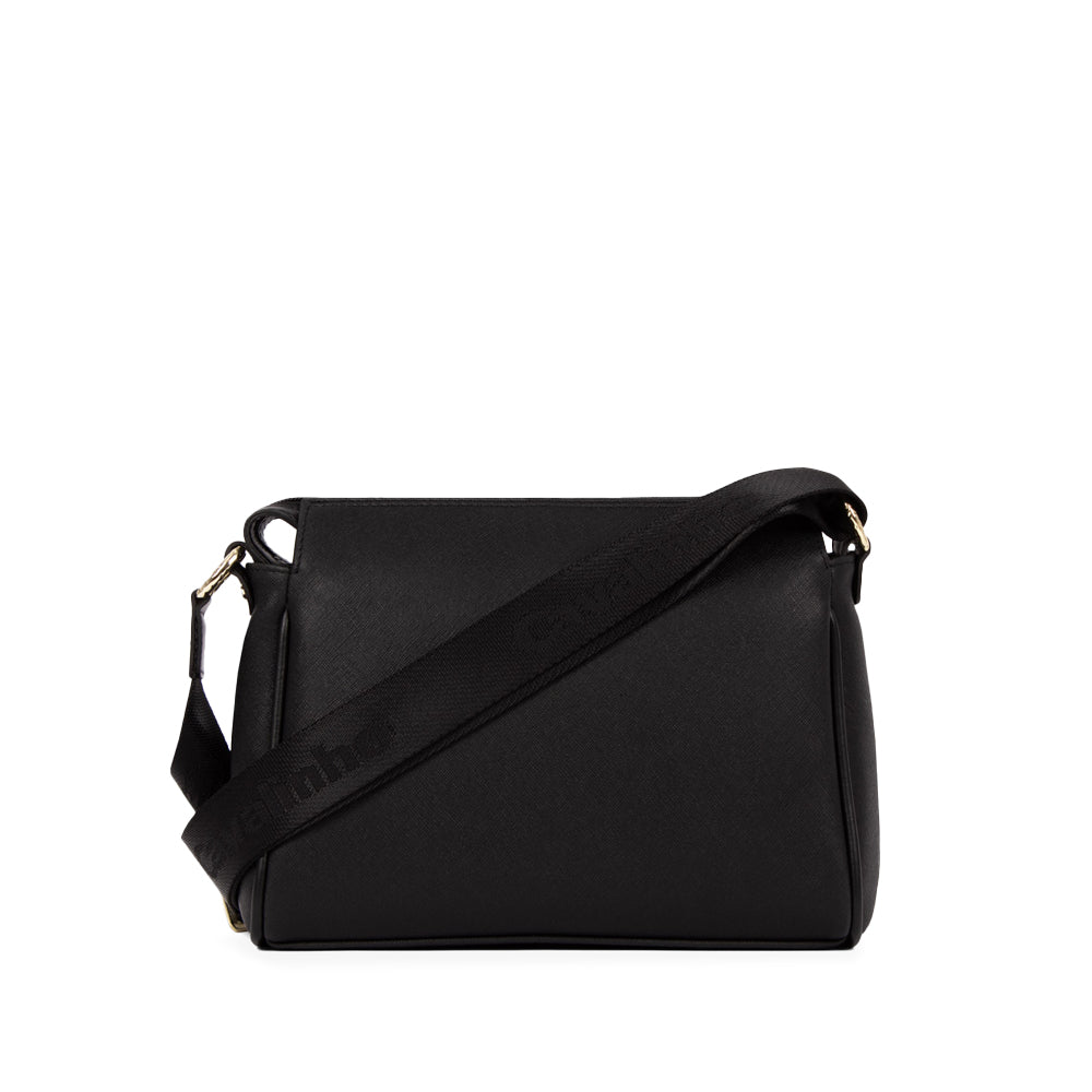 Mala Tiracolo Mulher Pele Preto