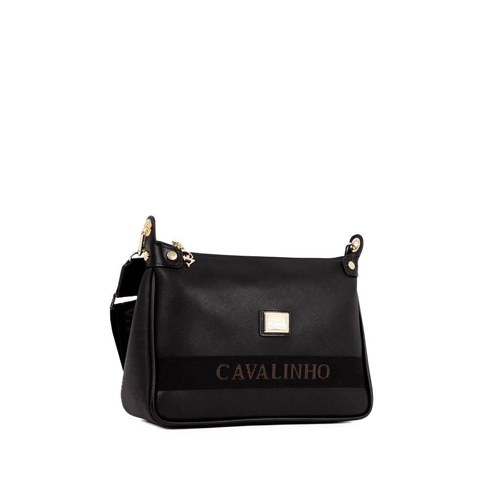 Mala Tiracolo Mulher Pele Preto