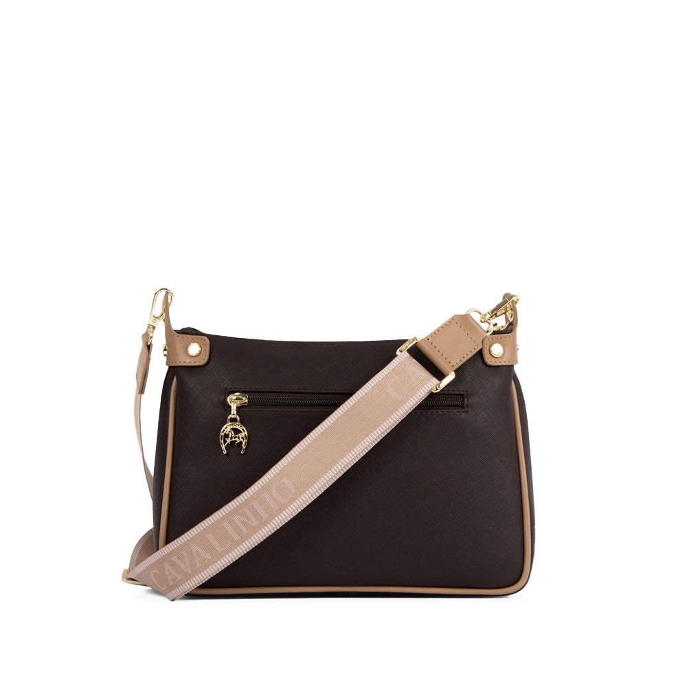 Mala Tiracolo Mulher Pele Castanho