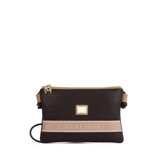 Mala Tiracolo Mulher Pele Castanho