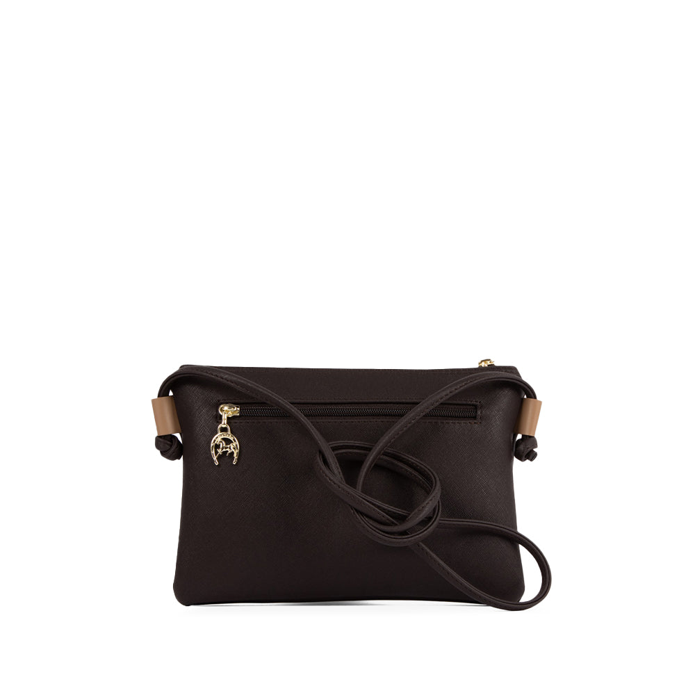 Mala Tiracolo Mulher Pele Castanho