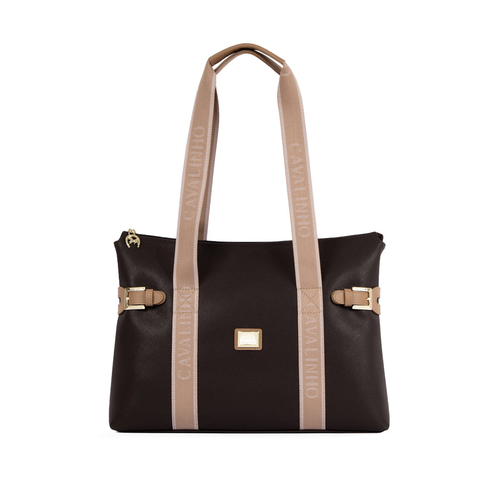 Mala de Ombro Mulher Pele Castanho