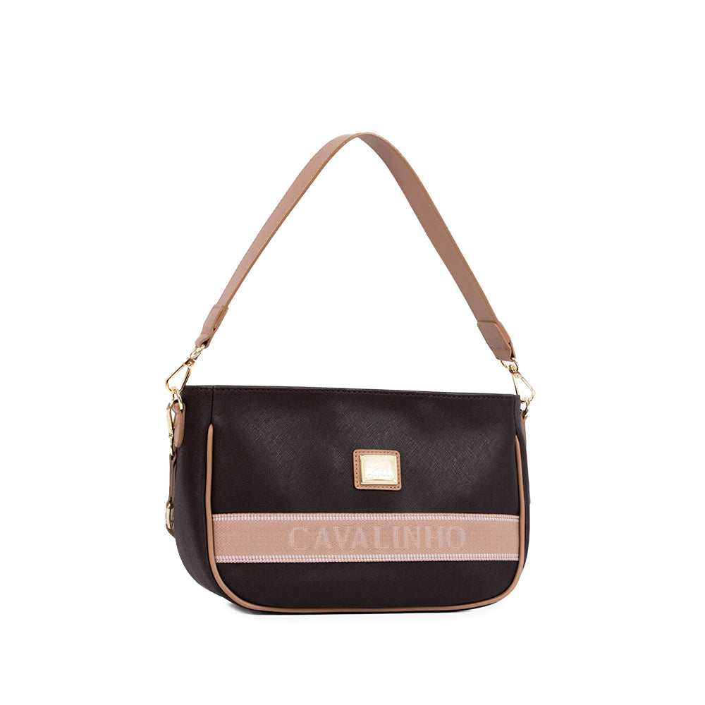Mala de Ombro Mulher Pele Castanho