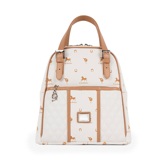 Mala Mochila Mulher Pele Branco
