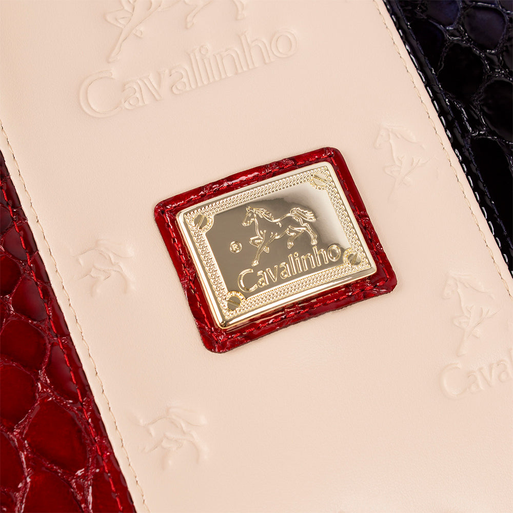 Mala Pastas Mulher Pele Azul E Vermelho