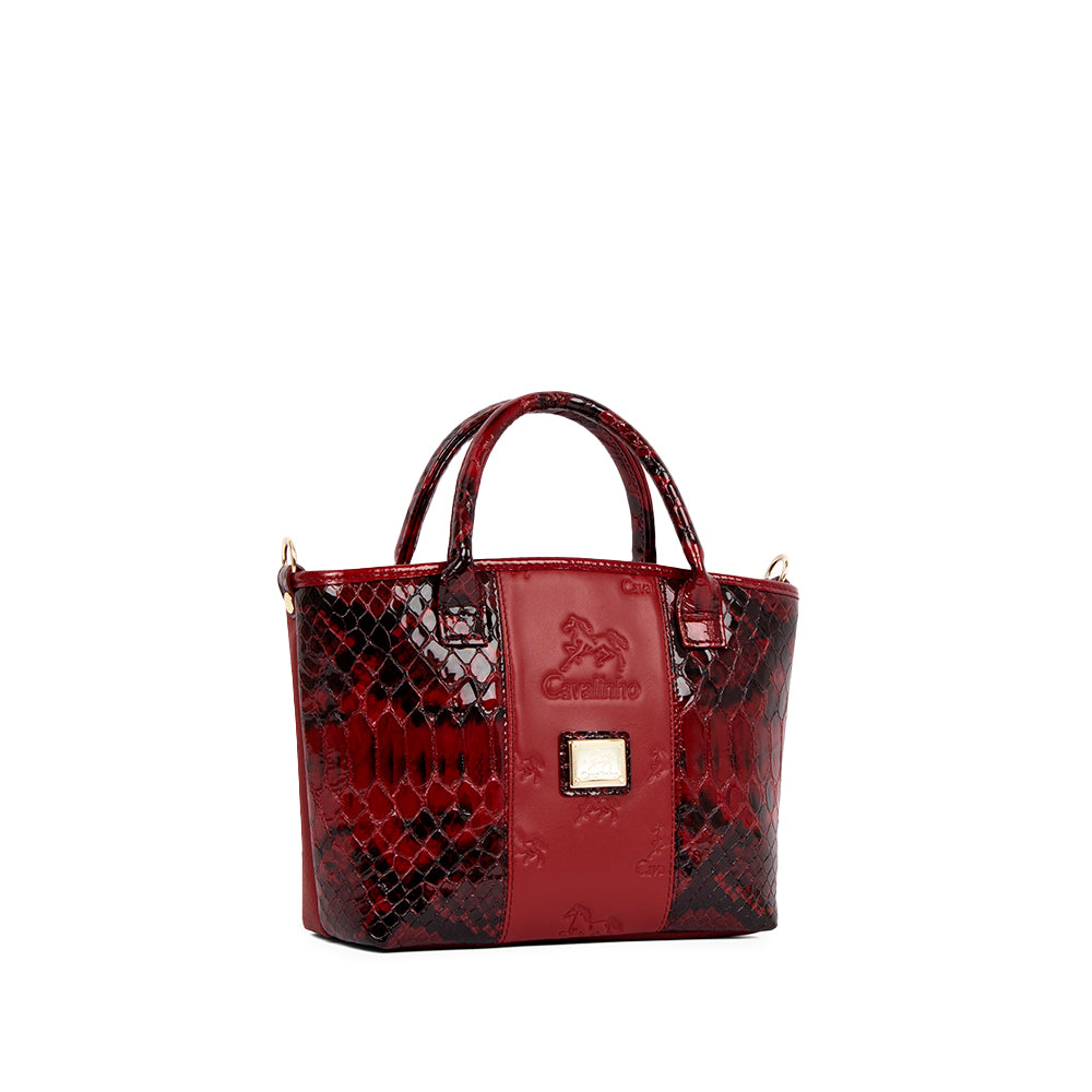 Mala de Mão Mulher Pele Bordeaux