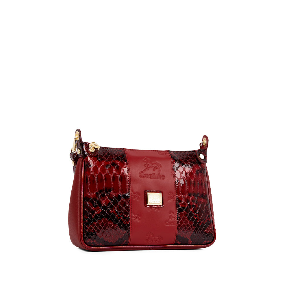 Mala de Ombro Mulher Pele Bordeaux
