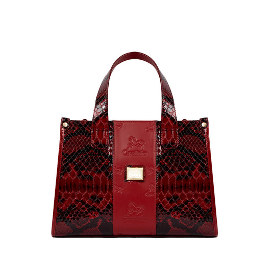 Mala de Mão Mulher Pele Bordeaux