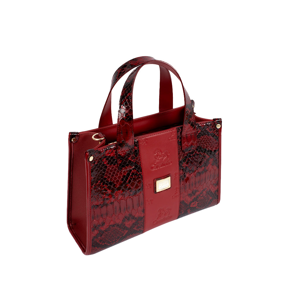 Mala de Mão Mulher Pele Bordeaux