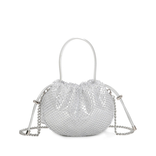 Mala Clutch Mulher Prata