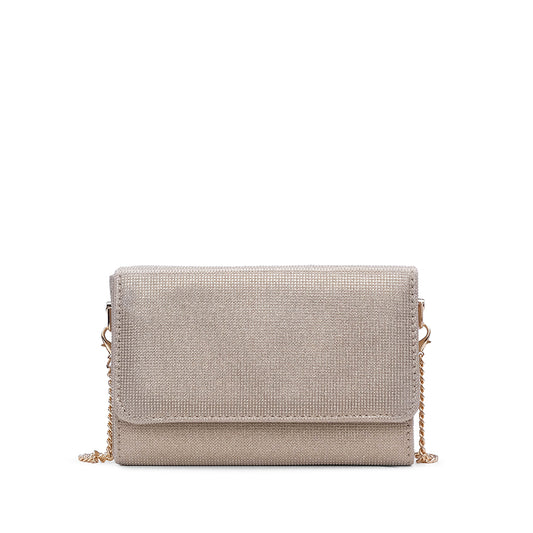 Mala Clutch Mulher Dourado
