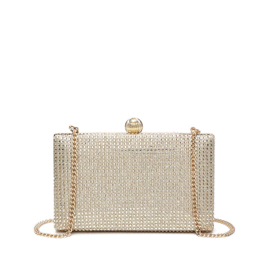 Mala Clutch Mulher Dourado