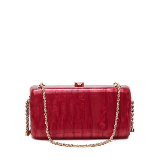 Mala Clutch Mulher Vermelho