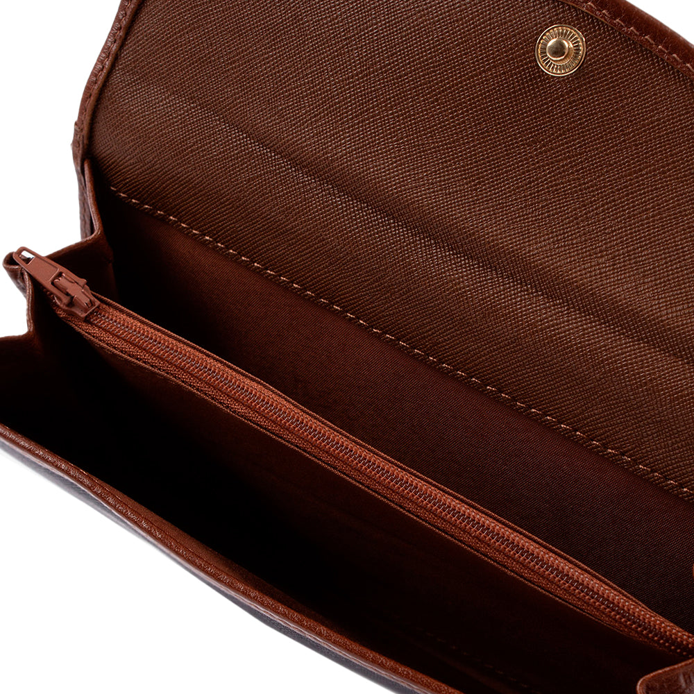 Carteira Mulher Pele Camel