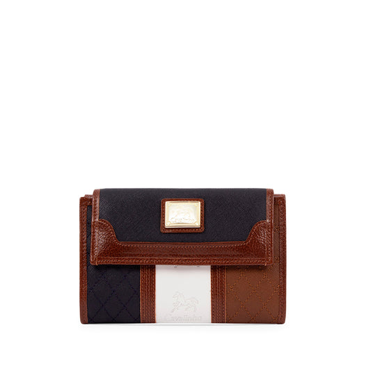 Carteira Mulher Pele Azul Multicolor