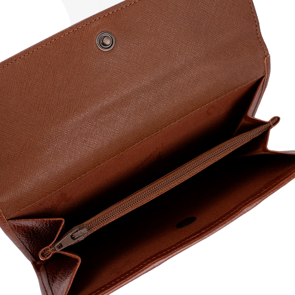 Carteira Mulher Pele Azul Multicolor