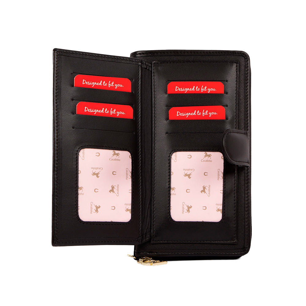 Carteira Mulher Pele Preto