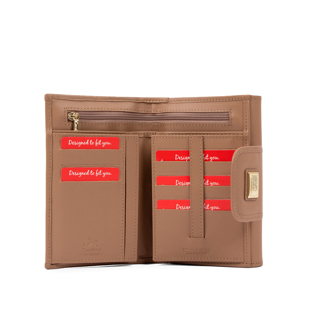 Carteira Mulher Pele  Azul