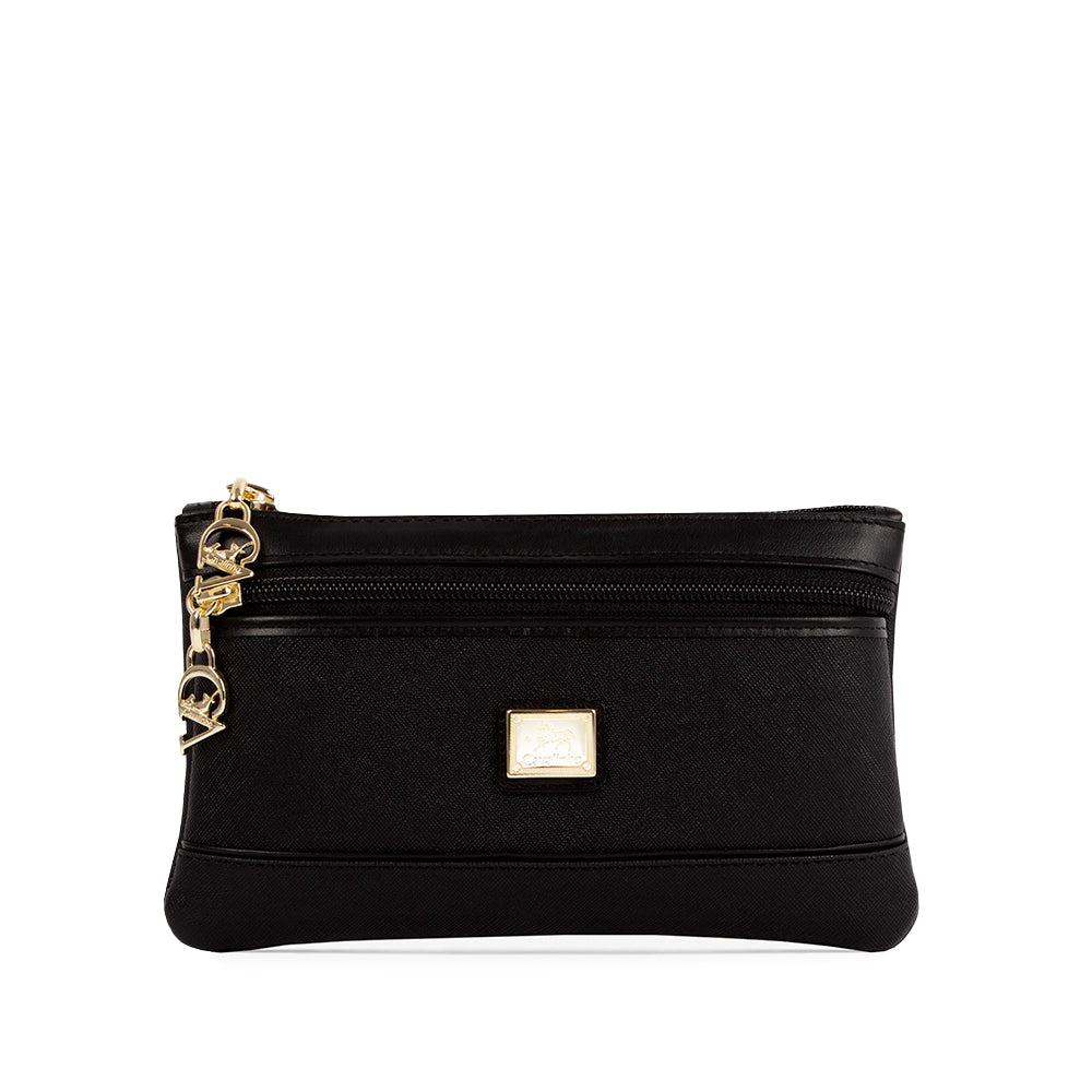 Carteira Porta Moedas Mulher Pele  Preto