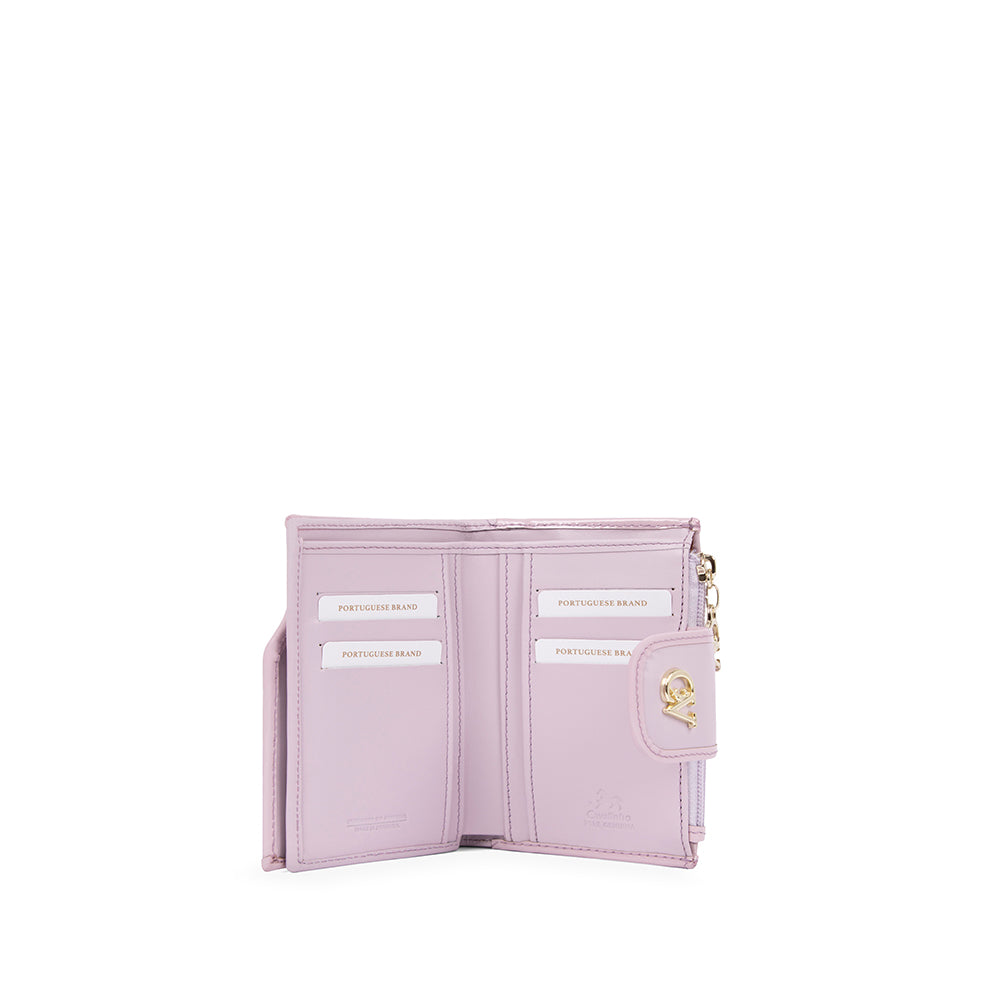 Carteira Mulher Pele  Lilás