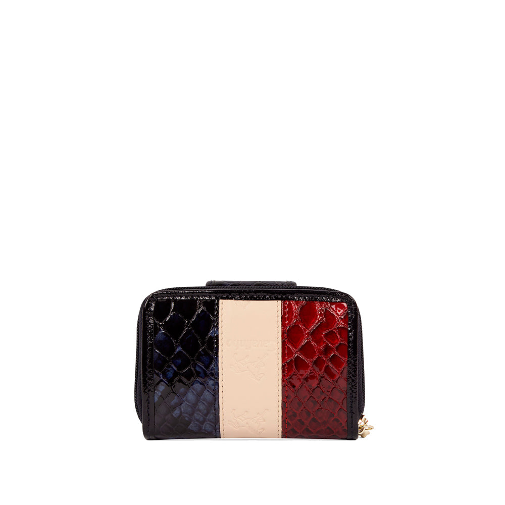 Carteira Mulher Pele Azul E Vermelho