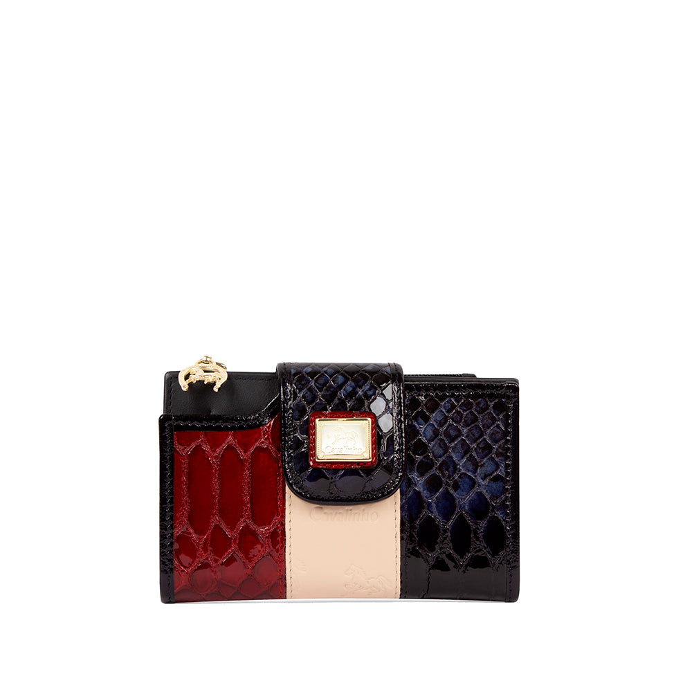 Carteira Mulher Pele Azul E Vermelho